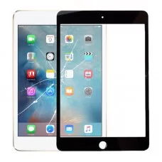 Front Screen vnější sklo objektivu pro iPad Mini 4 A1538 A1550 (Černý) 