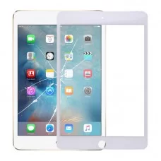 Front Screen vnější sklo objektivu pro iPad Mini 4 A1538 A1550 (bílá) 