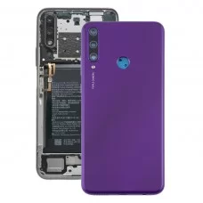 Huawei社Y6p用カメラのレンズカバー（パープル）と元のバッテリー裏表紙