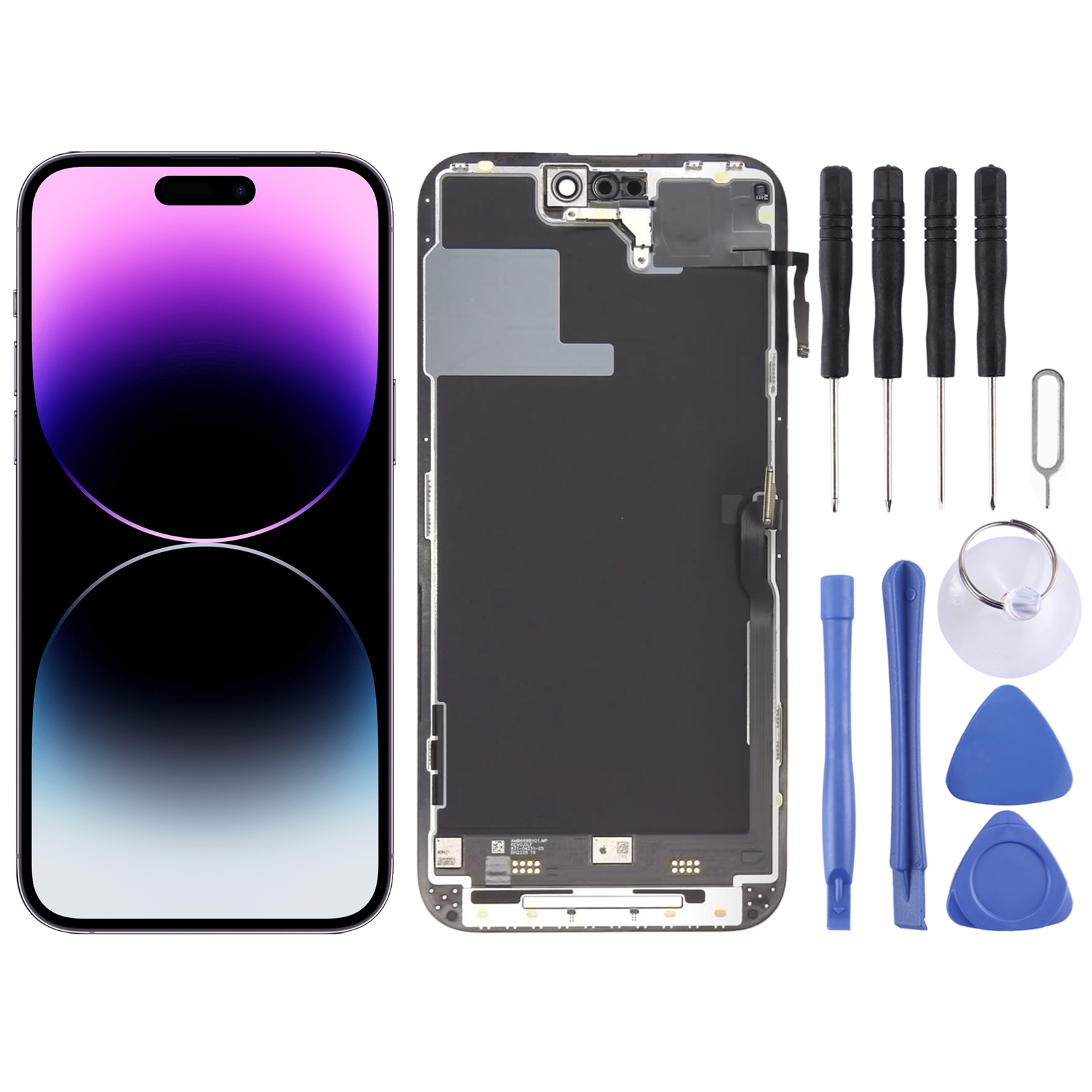 LTPO Super Retina XDR OLED Оригинальный ЖК -экран для iPhone 14 Pro Max с  полной сборкой Digitizer